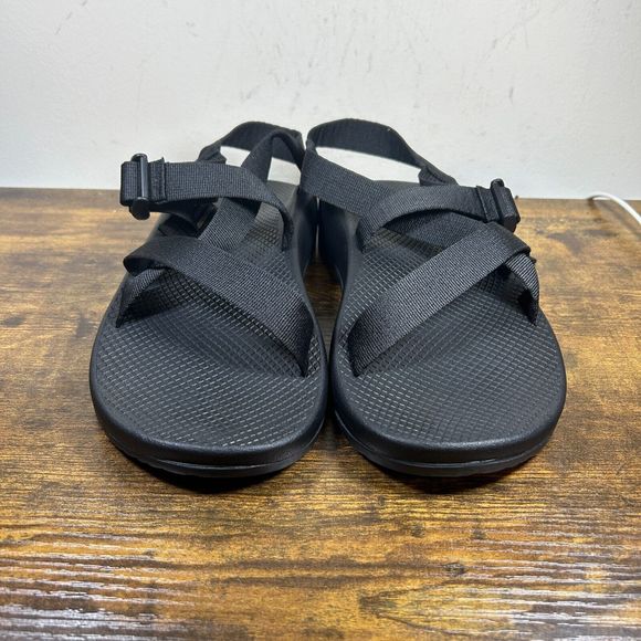 Chaco Z1 Vibram Soles Men's Classic Black‎ Sport Hiking Sandals Size 12 W - Picture 2 of 9